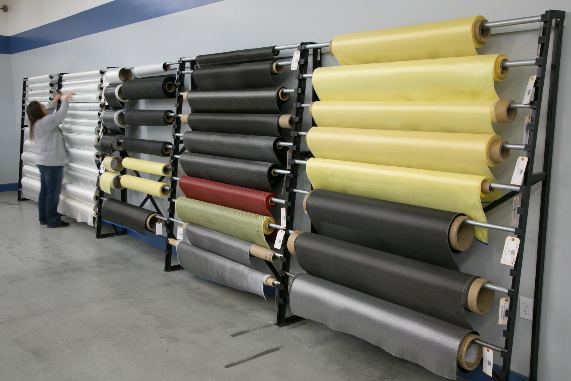carbon fiber, fiberglass and kevlar fabric wall